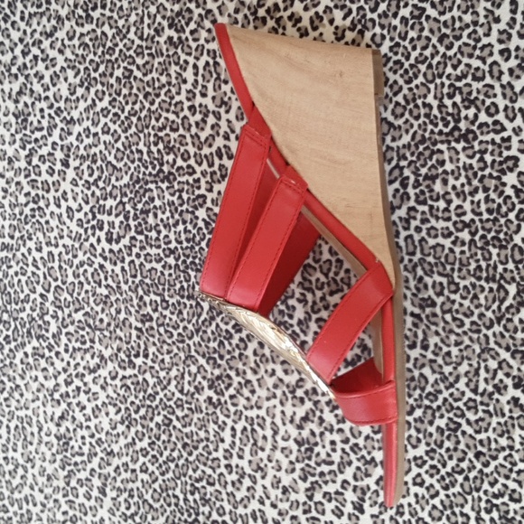 Impo red wedge sandals SZ 9 - Picture 11 of 11